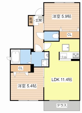 ブリリアント　ガーデンの物件間取画像